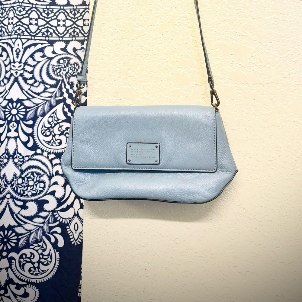 Marc Jacobs crossbody bag blue with card slots